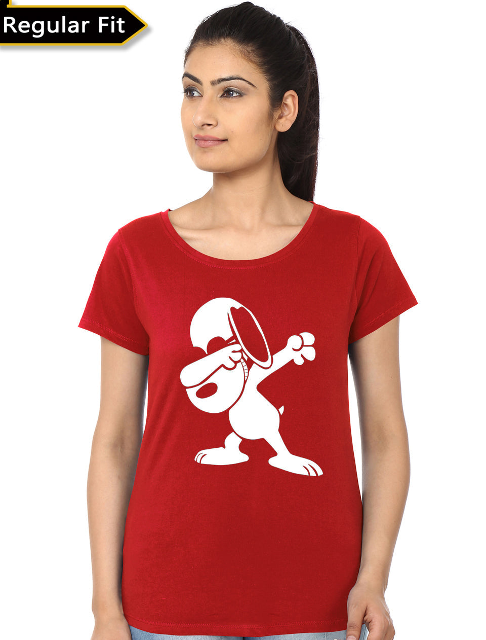 Dabbing Dog Red Girls T-Shirt Hoodie, Sweatshirt | PureTeeCo.com