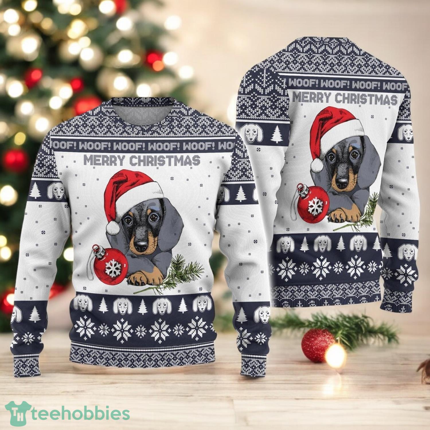 Dachshund Ugly Christmas Sweater Dog Santa Xmas Sweater Christmas Gift