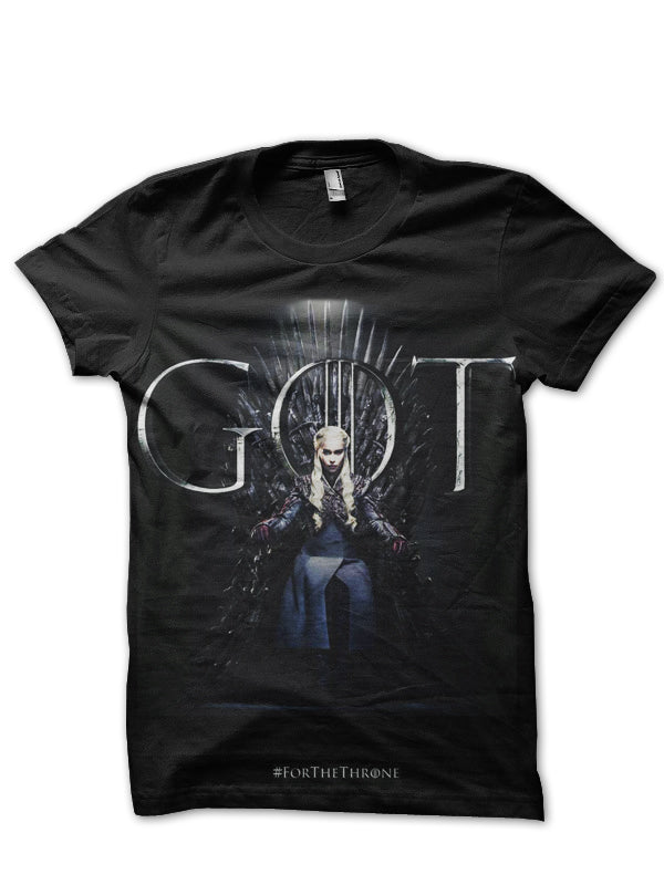 Daenerys Targaryen For The Throne T-Shirt Hoodie, Sweatshirt | PureTeeCo.com