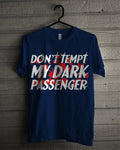Dark Passenger Navy Blue Tee (Black & Red Available) Hoodie, Sweatshirt | PureTeeCo.com