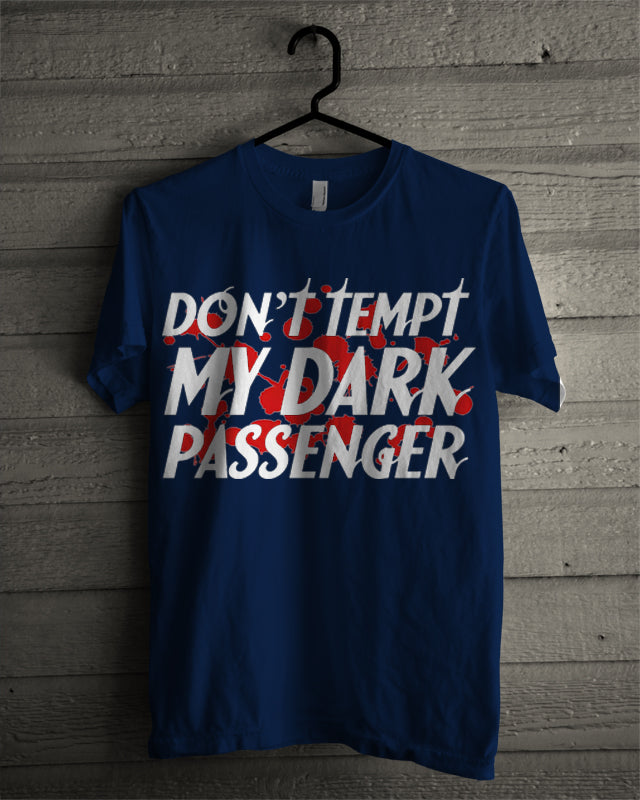 Dark Passenger Navy Blue Tee (Black & Red Available) Hoodie, Sweatshirt | PureTeeCo.com
