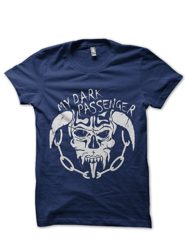 Dark Passenger Navy Blue Tee Hoodie, Sweatshirt | PureTeeCo.com