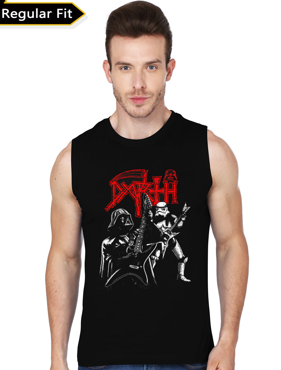 Darth Sleeveless Black T-Shirt Hoodie, Sweatshirt | PureTeeCo.com