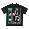 David Robinson San Antonio Spurs Vintage T-Shirt Hoodie, Sweatshirt | PureTeeCo.com (Image 1)