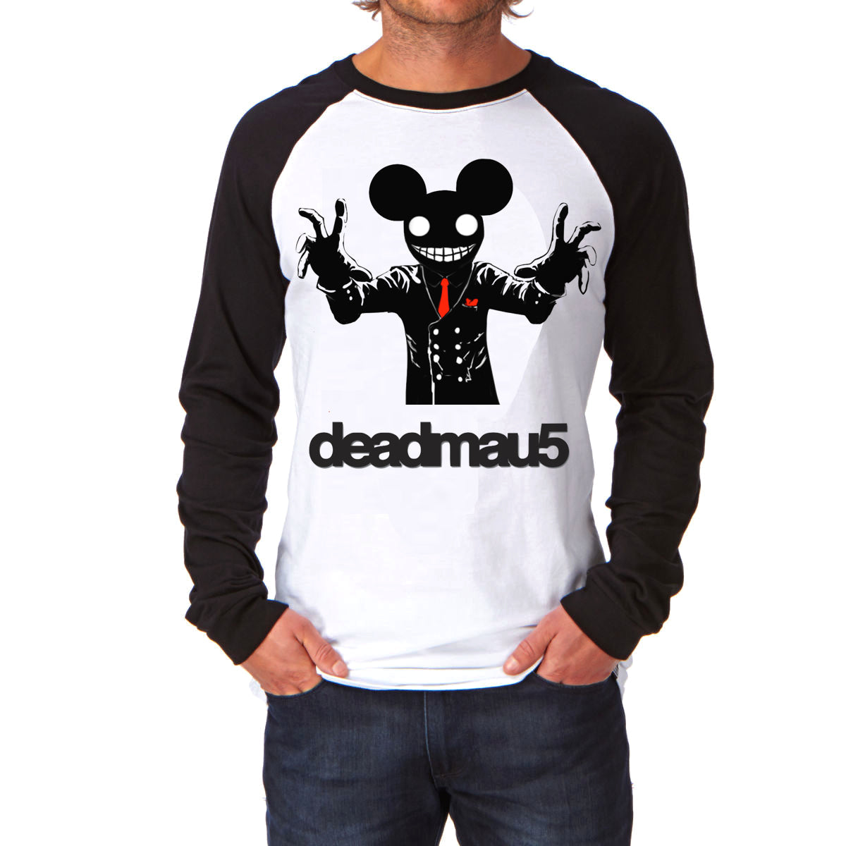 Deadmau Raglan Tee Hoodie, Sweatshirt | PureTeeCo.com