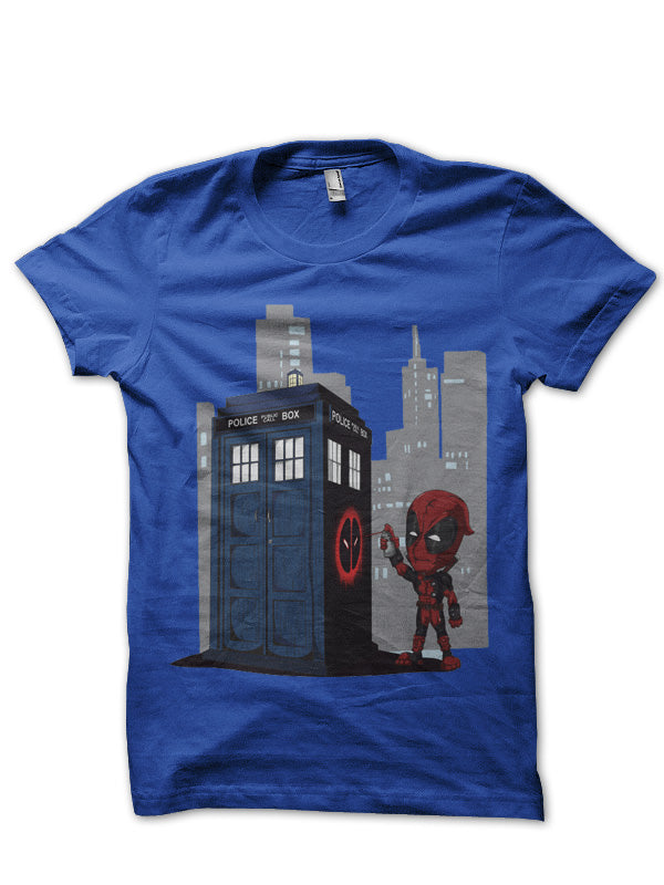 Deadpool Royal Blue Tee Hoodie, Sweatshirt | PureTeeCo.com