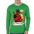Deadpool Green Full Sleeve T-Shirt Hoodie, Sweatshirt | PureTeeCo.com