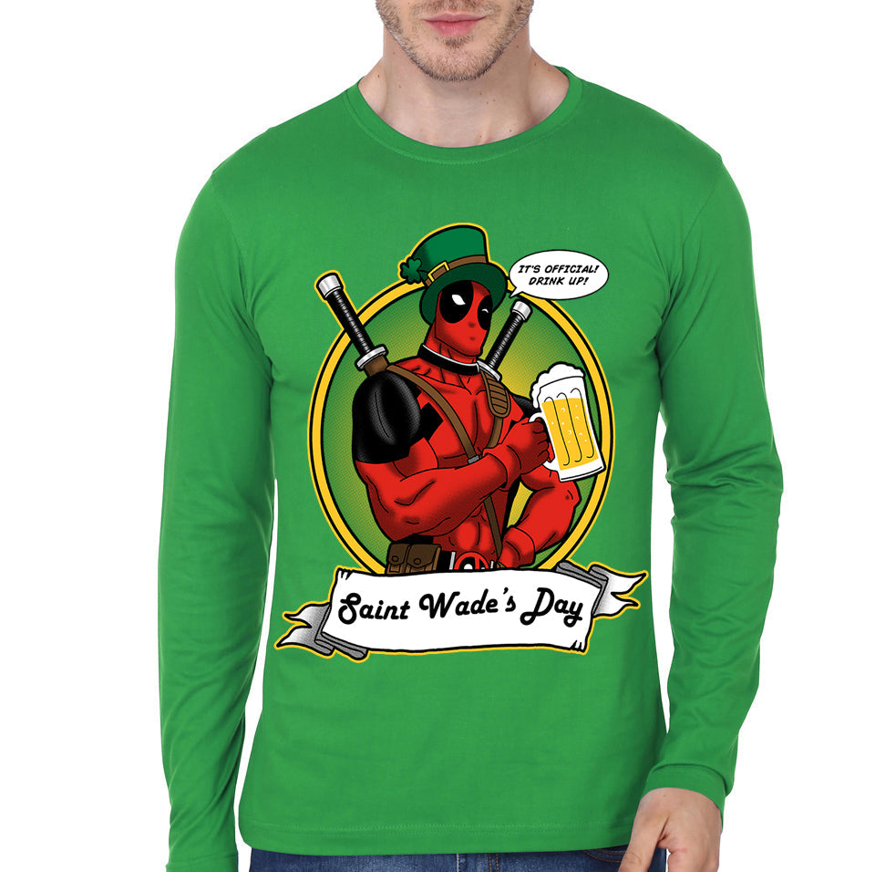Deadpool Green Full Sleeve T-Shirt Hoodie, Sweatshirt | PureTeeCo.com