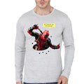 Deadpool Grey Full Sleeve Tee Hoodie, Sweatshirt | PureTeeCo.com