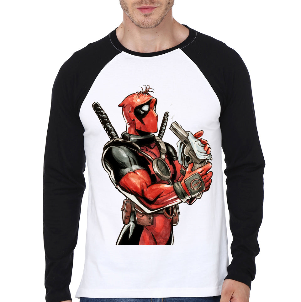 Deadpool Raglan T-Shirt Hoodie, Sweatshirt | PureTeeCo.com