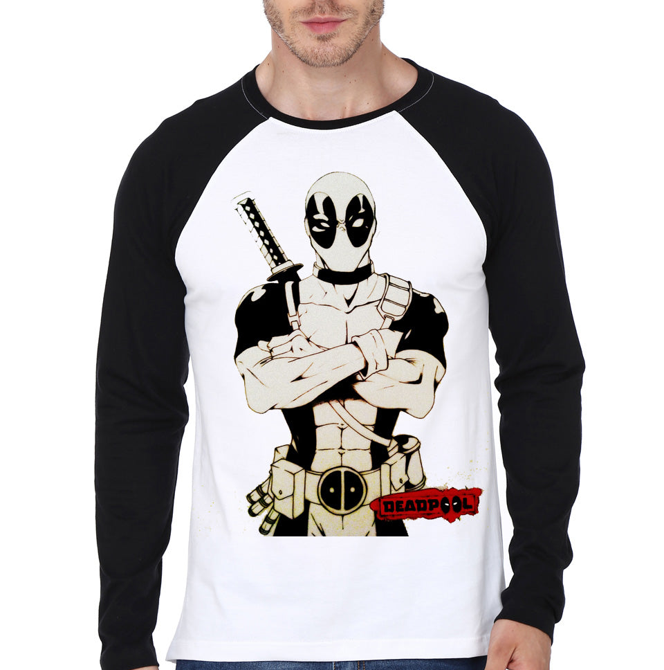 Deadpool Raglan Tee Style005 Hoodie, Sweatshirt | PureTeeCo.com