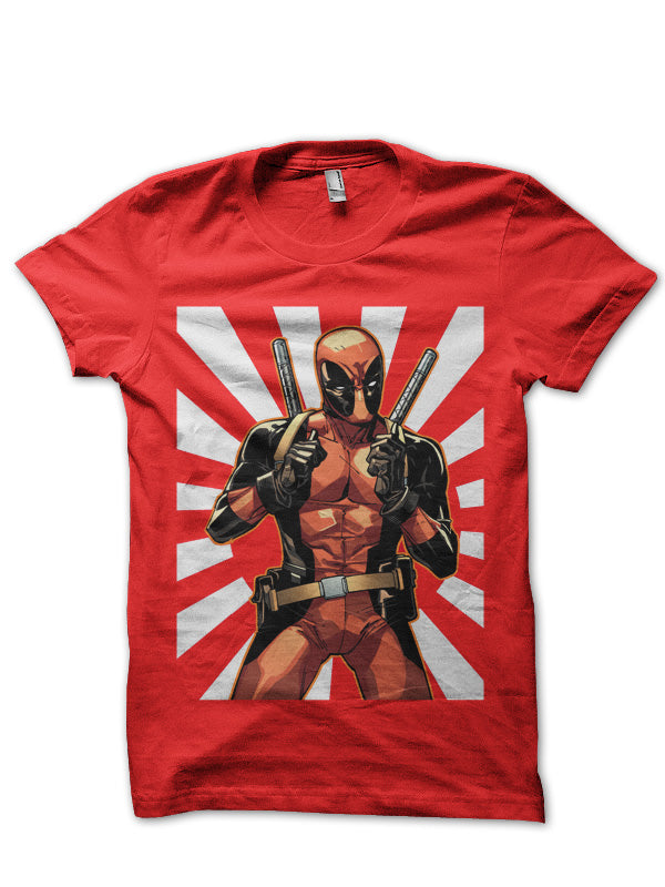 Deadpool Red T-Shirt Style009 Hoodie, Sweatshirt | PureTeeCo.com