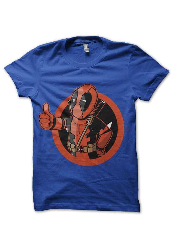 Deadpool Blue Tee Hoodie, Sweatshirt | PureTeeCo.com