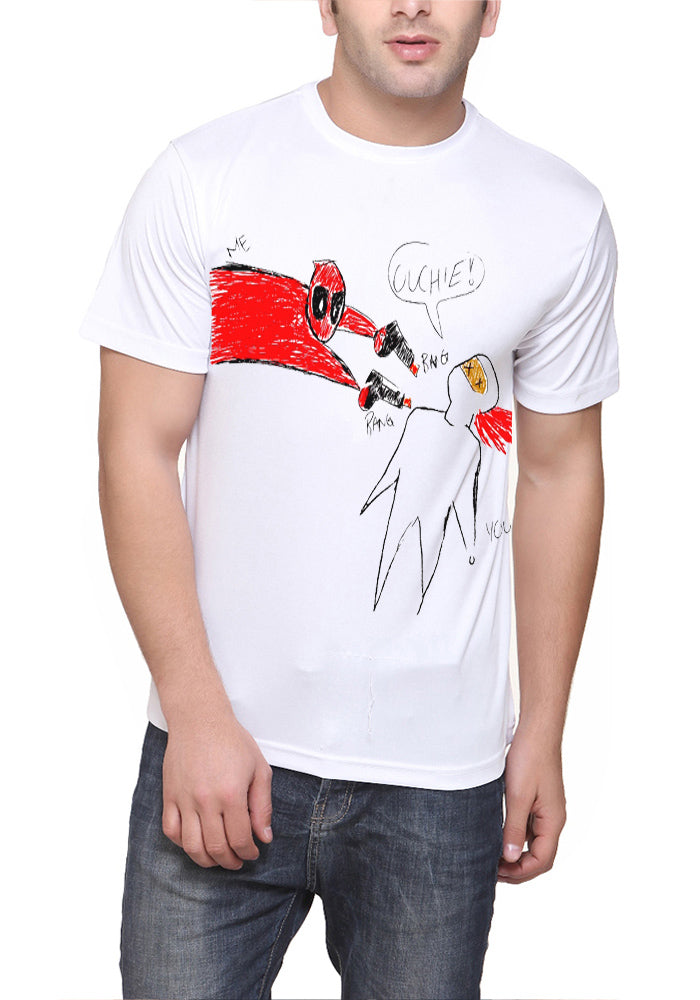 Deadpool White Tee Hoodie, Sweatshirt | PureTeeCo.com