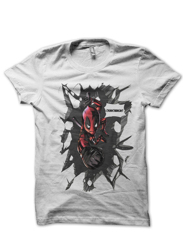 Deadpool White Tee Style004 Hoodie, Sweatshirt | PureTeeCo.com