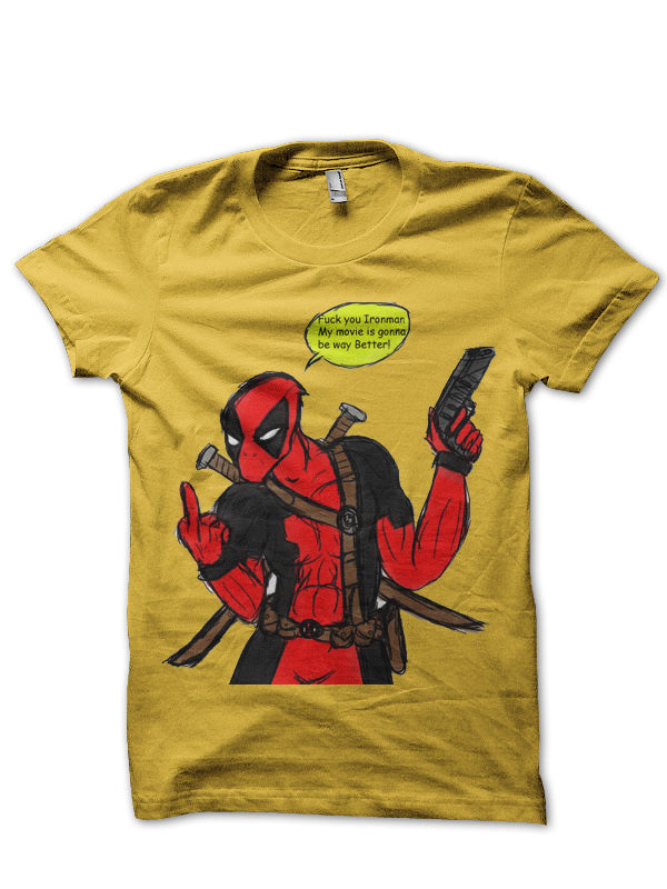 Deadpool Yellow T-Shirt Hoodie, Sweatshirt | PureTeeCo.com
