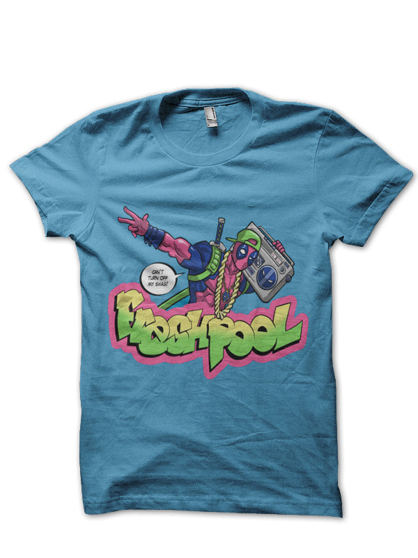 Deadpool Light Blue Tee Hoodie, Sweatshirt | PureTeeCo.com