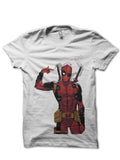 Deadpool White Tee Style010 Hoodie, Sweatshirt | PureTeeCo.com