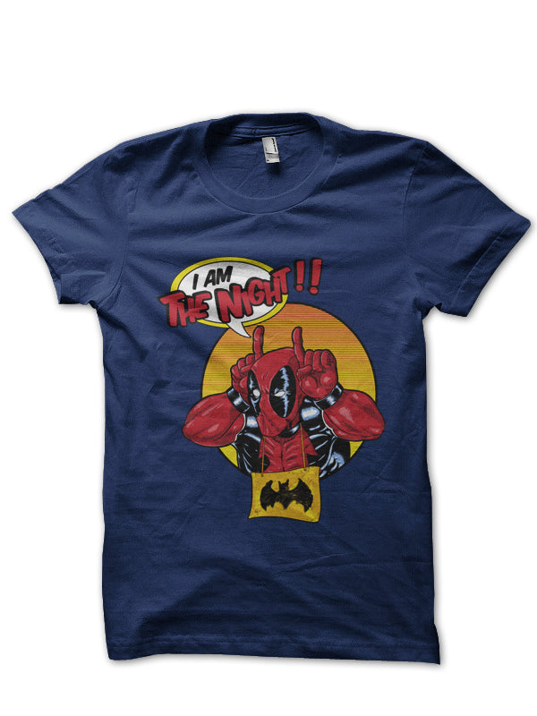Deadpool Navy Blue Tee Hoodie, Sweatshirt | PureTeeCo.com