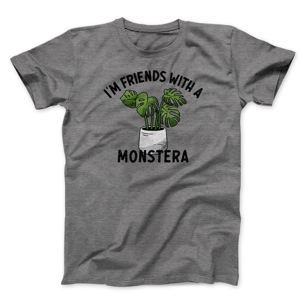 I‚Äôm Friends With A Monstera Funny Men/Unisex T-Shirt Hoodie, Sweatshirt | PureTeeCo.com (Image 5)