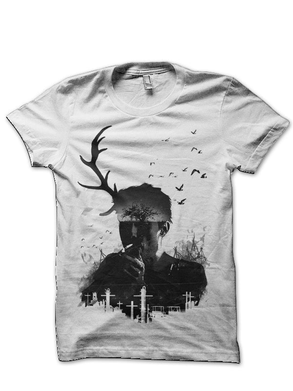 Rust Cohle White T-Shirt Hoodie, Sweatshirt | PureTeeCo.com