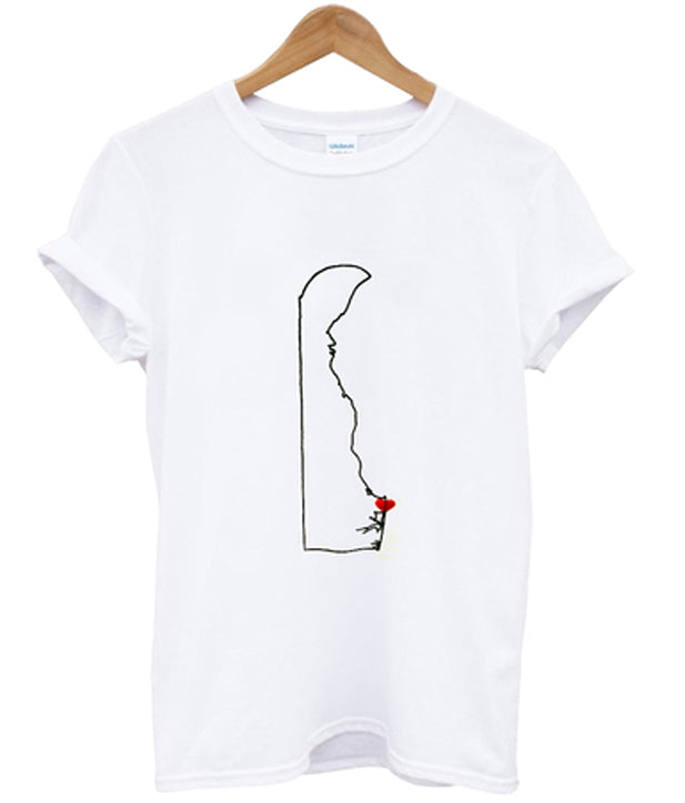 delaware heart t-shirt Hoodie, Sweatshirt | PureTeeCo.com