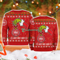 Denmark National Football Grinch Hand Ugly Christmas Sweater 3D