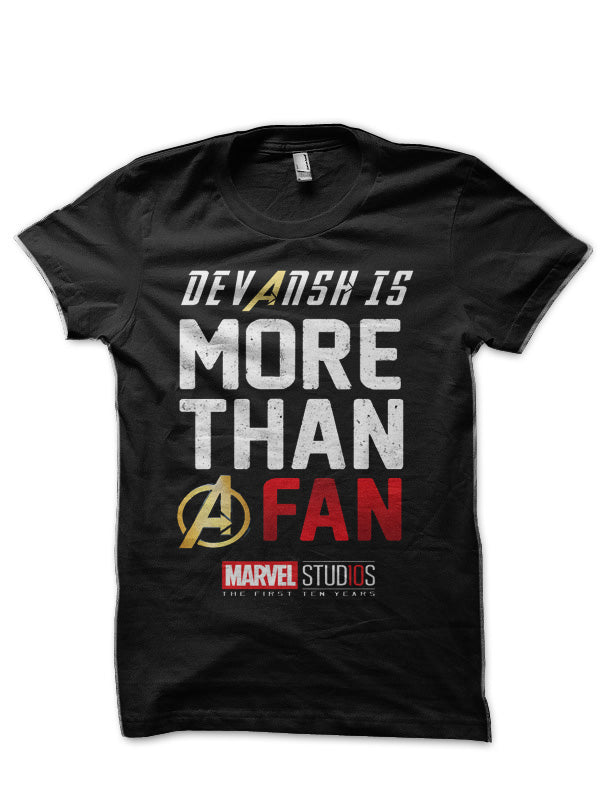 More Than A Fan Black T-Shirt Style011 Hoodie, Sweatshirt | PureTeeCo.com