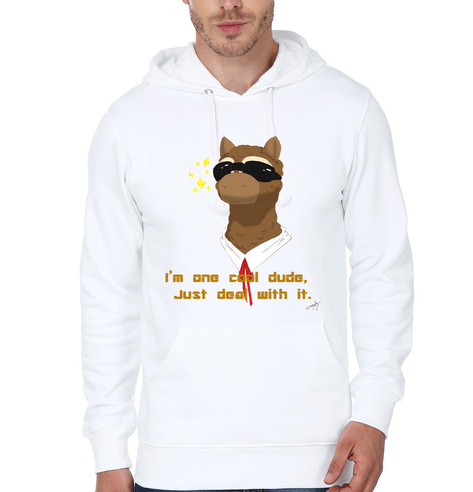 Iâ€™M One Cool Dude White Hoodie T-Shirts, Sweatshirt | PureTeeCo.com