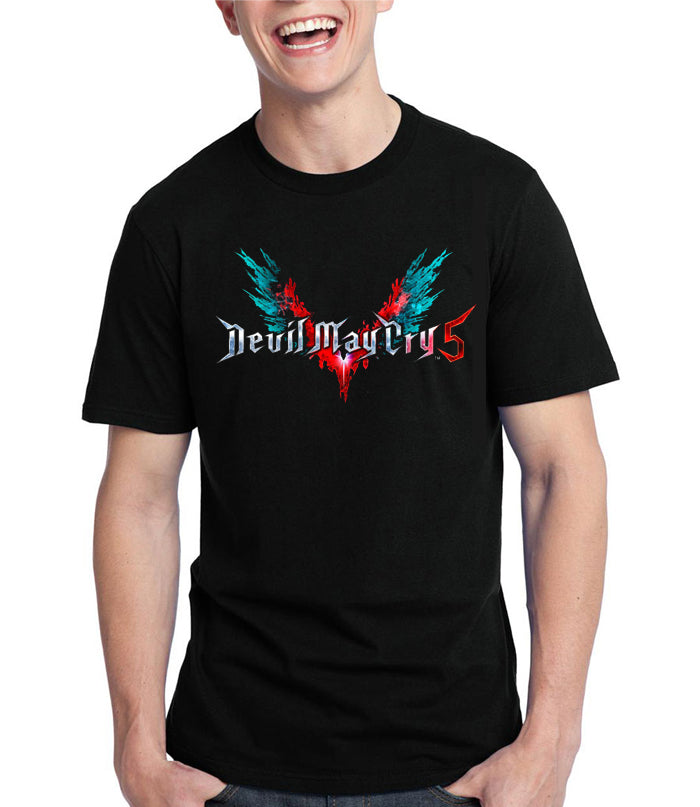 Devil May Cry Half Sleeve Black T-Shirt Hoodie, Sweatshirt | PureTeeCo.com