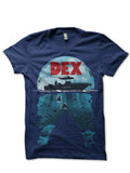 Dexter Dark Blue Tee Hoodie, Sweatshirt | PureTeeCo.com