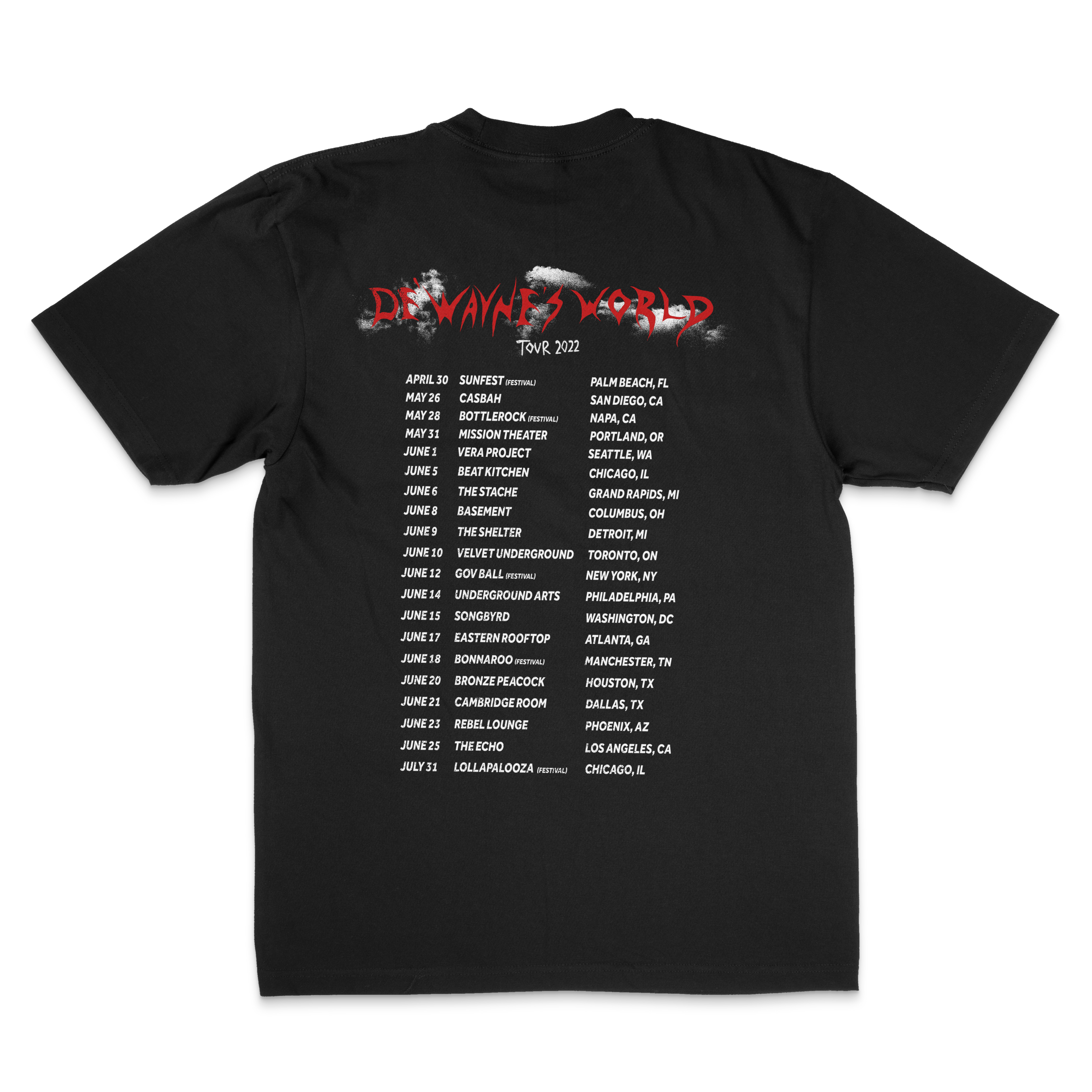 DE'WAYNE | DIE OUT HERE TOUR SHORT SLEEVE TEE Hoodie, Sweatshirt | PureTeeCo.com