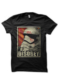 Disobey Black Tee Hoodie, Sweatshirt | PureTeeCo.com