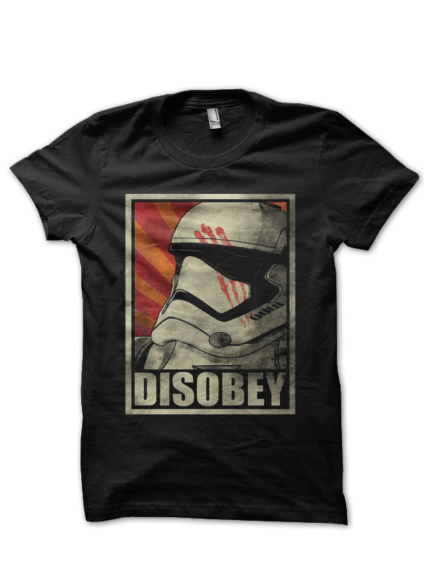 Disobey Black Tee Hoodie, Sweatshirt | PureTeeCo.com