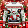 DJ Santa Christmas Sweater Funny Santa DJ Music Xmas Sweater
