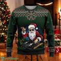 DJ Santa Christmas Sweater Retro Music Ugly Xmas Sweater