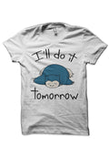 Iâ€™ll Do It Domorrow White Half Sleeve T-Shirt Hoodie, Sweatshirt | PureTeeCo.com