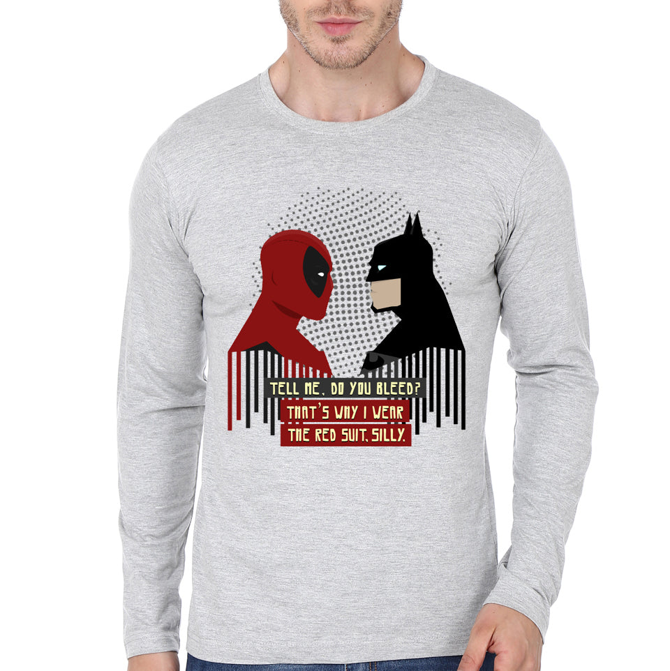 Do You Bleed Grey Full Sleeve Tee Hoodie, Sweatshirt | PureTeeCo.com