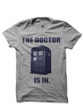 The Doctor IS In Grey Melange T-Shirt Hoodie, Sweatshirt | PureTeeCo.com