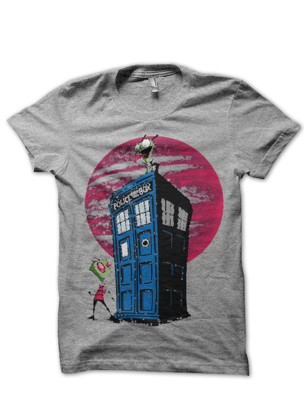 Doctor Who Grey T-Shirt Hoodie, Sweatshirt | PureTeeCo.com