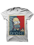 Homer Simpson White T-Shirt Hoodie, Sweatshirt | PureTeeCo.com