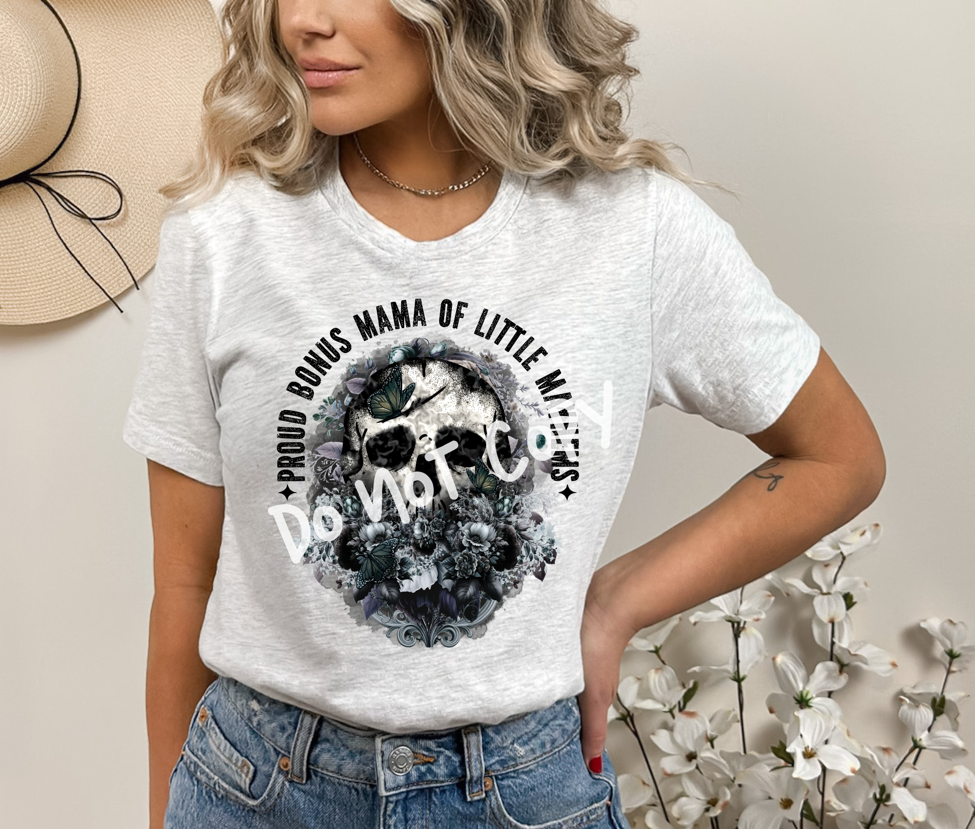 Proud Bonus Mama of A Little Mayhems Tee Hoodie, Sweatshirt | PureTeeCo.com (Image 1)