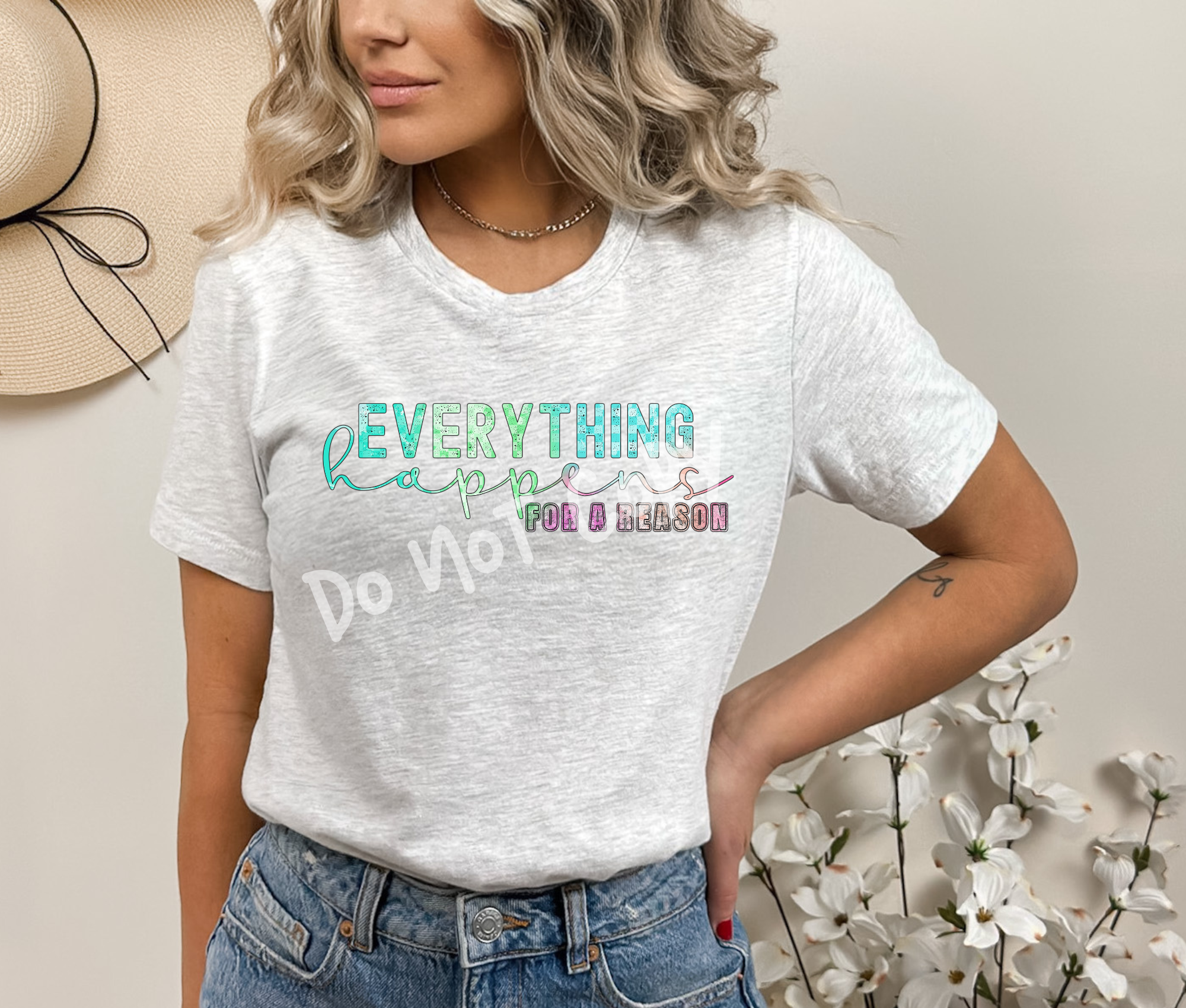 Everything Happens for a Reason Tee Hoodie, Sweatshirt | PureTeeCo.com (Image 1)