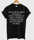 don’t ask me about college or driver’s licenses tshirt Hoodie, Sweatshirt | PureTeeCo.com