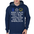 Donâ€™t Blink Navy Blue Hoodie T-Shirts, Sweatshirt | PureTeeCo.com