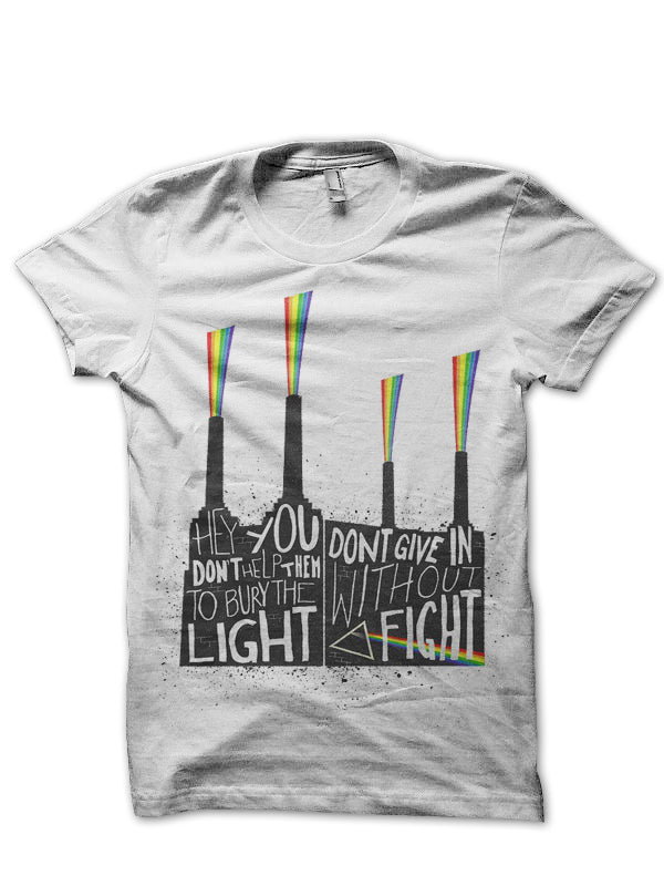 Hey You Dont Give In White Half Sleeve T-Shirt Hoodie, Sweatshirt | PureTeeCo.com