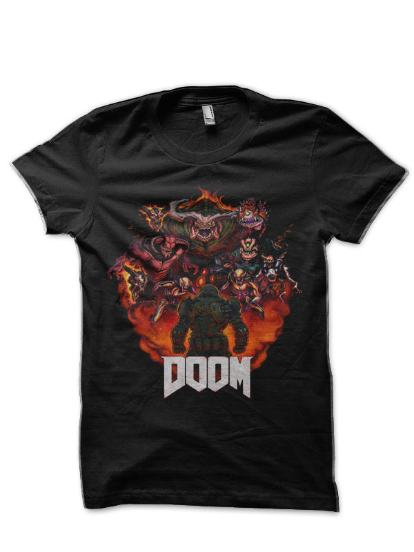 Doom Black T-Shirt Hoodie, Sweatshirt | PureTeeCo.com