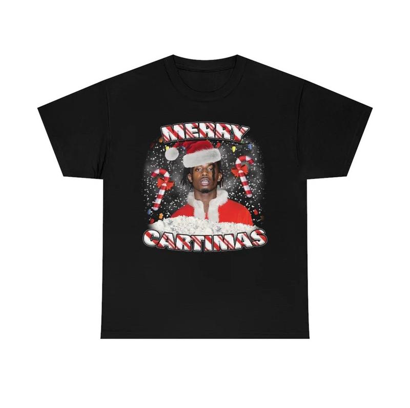 Vintage Merry Cartimas Shirt Playboi Carty Shirt Graphic Tee Trendy Tee Funny Gift Idea Gift for Man All Size... (Image 1)