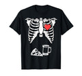 Dad Skeleton Halloween Beer Pizza Pregnancy Couple Unisex T-shirt, Sweatshirt, Hoodie (1)