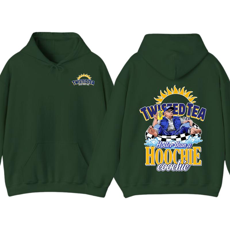 2 Side- NEW Twisted Tea Trummmp America Great Again Hoodie-Full Color- Casual- For Women-For Men- Unisex- Viral... (Image 1)